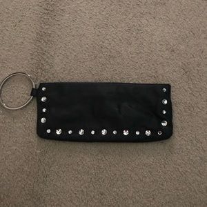 Bebe leather clutch